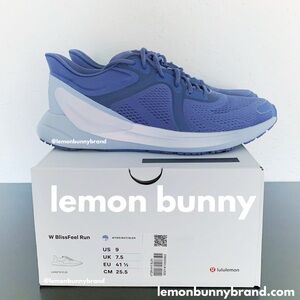 lululemon Blissfeel Women's Running Shoe Water Drop/White/Blue Linen Sz9 New NWT